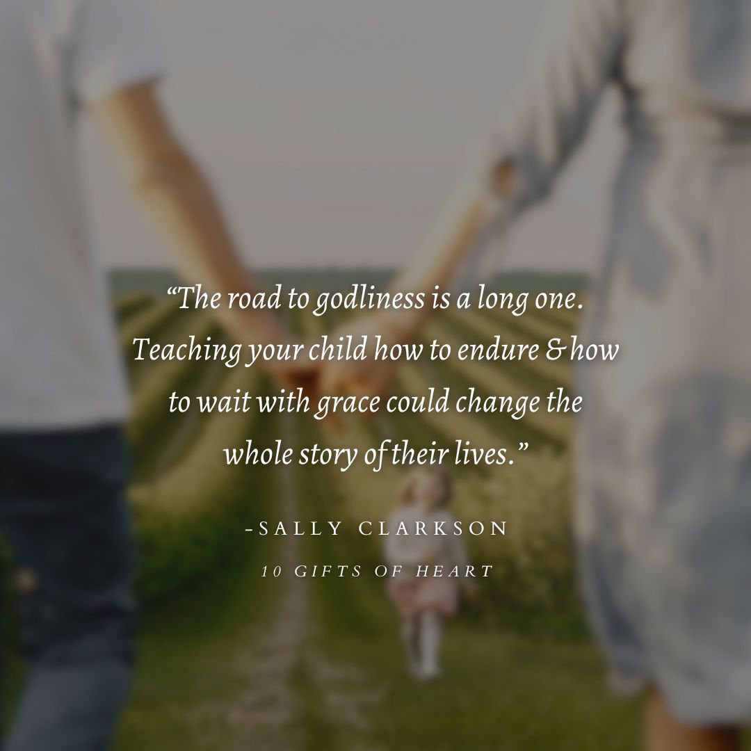 This is a fallen world, &amp; your children are guaranteed to meet pain, loneliness, &amp; discouragement as they make their way, doubly so if they are pursuing holiness. You can teach them to run their race in faith, to fight their battles well, &amp; to become heroes in the story of God.