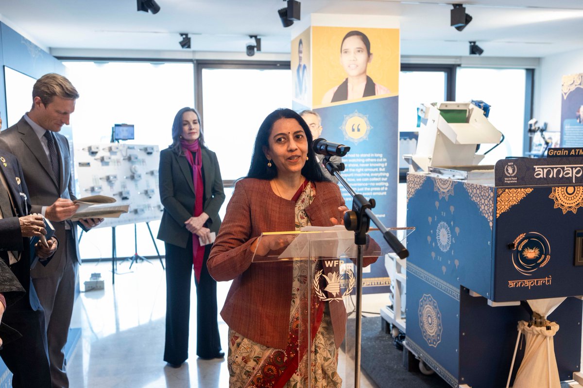 World Food Programme in India (@unwfp_india) on Twitter photo Transformative WFP-backed solutions - from supply chain optimization to rice fortification - are enhancing food security in communities across #India.
This week, Indian government <a href="/WFP/">World Food Programme</a> presented these cost-effective innovations.
<a href="/VaniRao1/">Vani Rao 🇮🇳</a> <a href="/fooddeptgoi/">Department of Food & Public Distribution</a> <a href="/AgriGoI/">Agriculture INDIA</a> <a href="/Elisabeth_WFP/">Elisabeth Faure</a> Transformative WFP-backed solutions - from supply chain optimization to rice fortification - are enhancing food security in communities across #India.
This week, Indian government <a href="/WFP/">World Food Programme</a> presented these cost-effective innovations.
<a href="/VaniRao1/">Vani Rao 🇮🇳</a> <a href="/fooddeptgoi/">Department of Food & Public Distribution</a> <a href="/AgriGoI/">Agriculture INDIA</a> <a href="/Elisabeth_WFP/">Elisabeth Faure</a>