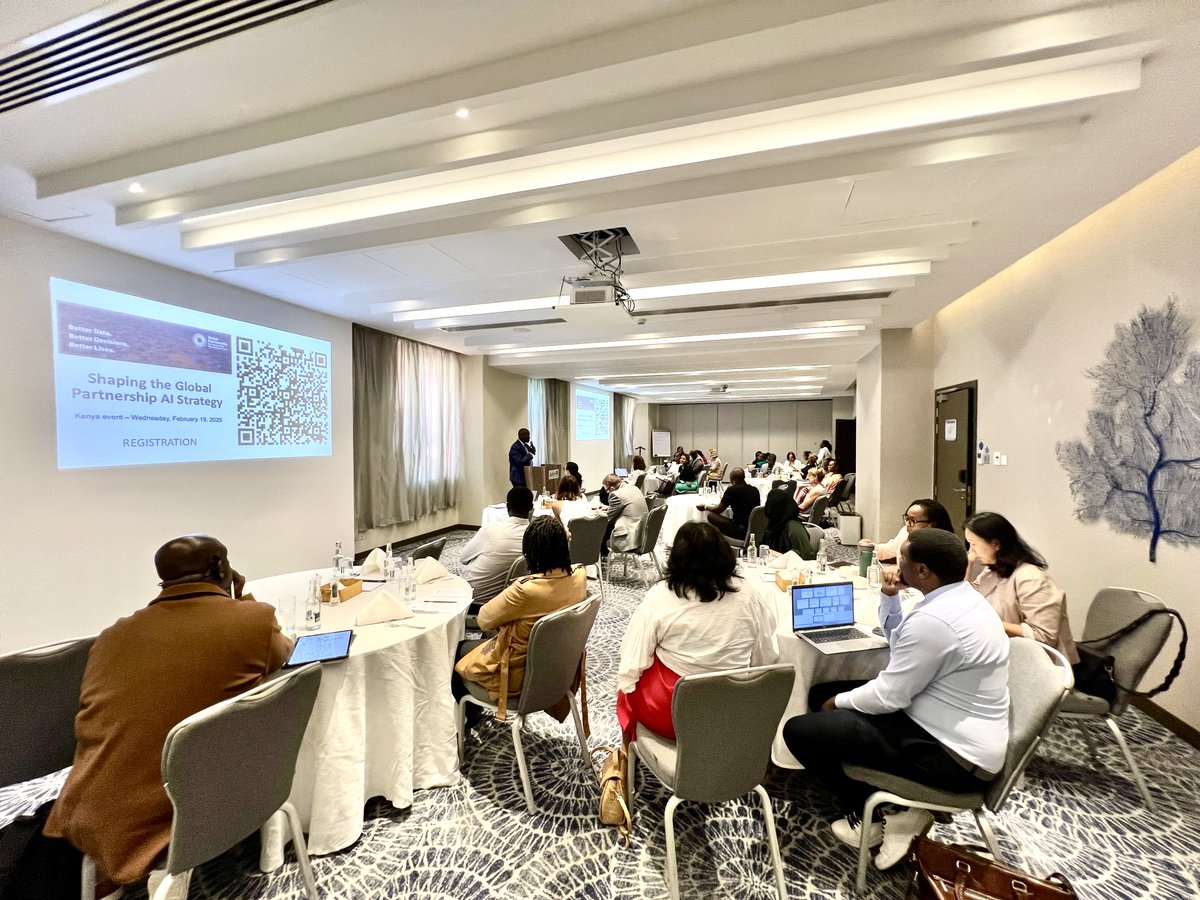 pthigo's tweet image. Honored to co-host with @SingoeiAKorir, @clairemelamed, and the @Data4SDGs a breakfast consultative meeting on the network global AI strategy—tapping into insights from past events, research, & field engagements since 2023. #AISpace
Key thought leaders from Kenya & the region…