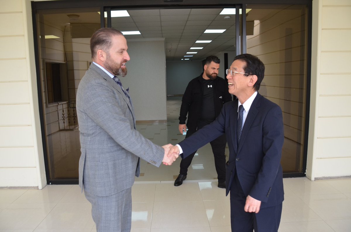 Today, I met with Mr. Arakawa Mikihiro, Consul of #Japan in Erbil, to bid him farewell and discuss strengthening ties. I thanked him for his efforts in enhancing Japan’s support to Iraq and the Kurdistan Region through #JICA and reaffirmed our commitment to continued cooperation.