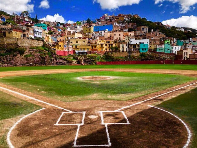 Josh_Davidovich's tweet photo. Here's something most people don't know. A few years back, the actor @JonahHill  found a time machine and traveled back to the 1940s, where he became governor of the Mexican state of Guanajuato. Today, there is a baseball stadium there named for him. https://t.co/U4ikdhmBsi