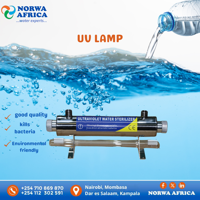 💧 Norwa Africa: The Power of UV Lights in Water Purification! 💡

Say goodbye to chemicals! Our UV lamps provide chemical-free, eco-friendly water treatment, ensuring safe &amp; clean water every time. 🔆

🔹 Efficient 🔹 Sustainable 🔹 Safe for you &amp; the planet 🌱

#WaterTreatment