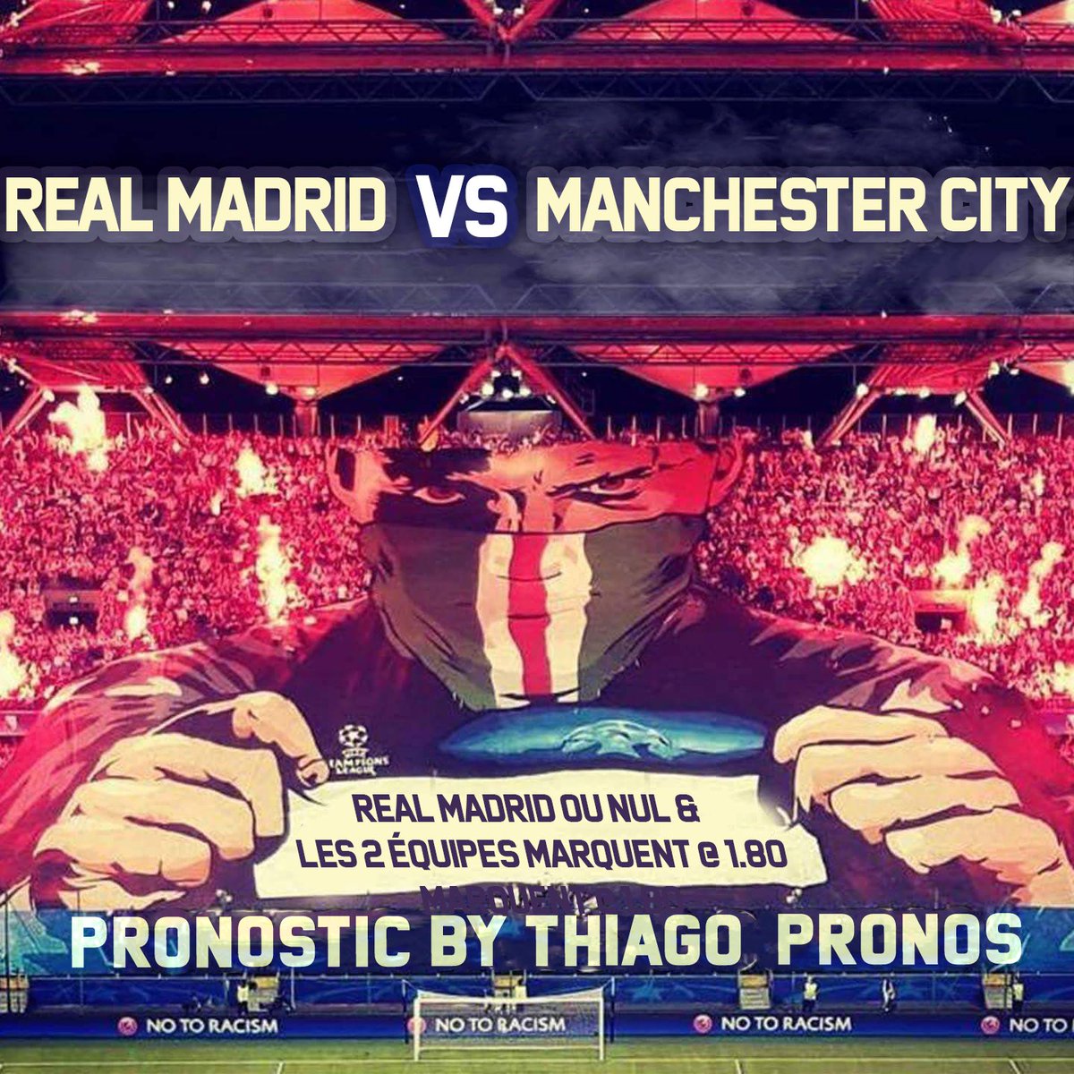 thiagopronos's tweet photo. 🔥 Si City élimine le Real de la Ligue des Champions, j’envoie 100€ en Paypal à l’un d’entre vous qui aura LIKÉ &amp; RT ! 💰 https://t.co/a6vmaHnpAi