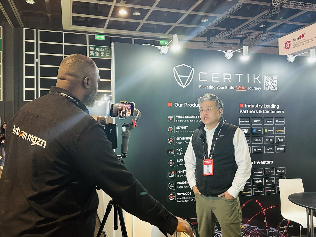 CertiK (@certik) on Twitter photo Live from <a href="/consensus_hk/">Consensus Hong Kong</a> !📸
The CertiK team is at booth #2707, ready to talk Web3 security and blockchain innovation. Are you here? Stop by and say hi! 👋 Live from <a href="/consensus_hk/">Consensus Hong Kong</a> !📸
The CertiK team is at booth #2707, ready to talk Web3 security and blockchain innovation. Are you here? Stop by and say hi! 👋