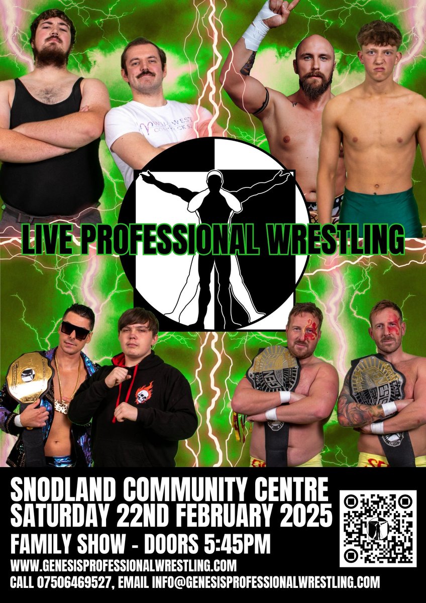 GenProOnline's tweet image. This Saturday we are back at Snodland Community Centre for our first event of 2025!!!

Go to ticketor.com/genpro for your tickets

#genpro #indywrestling #kent #prowrestling #familyshow
