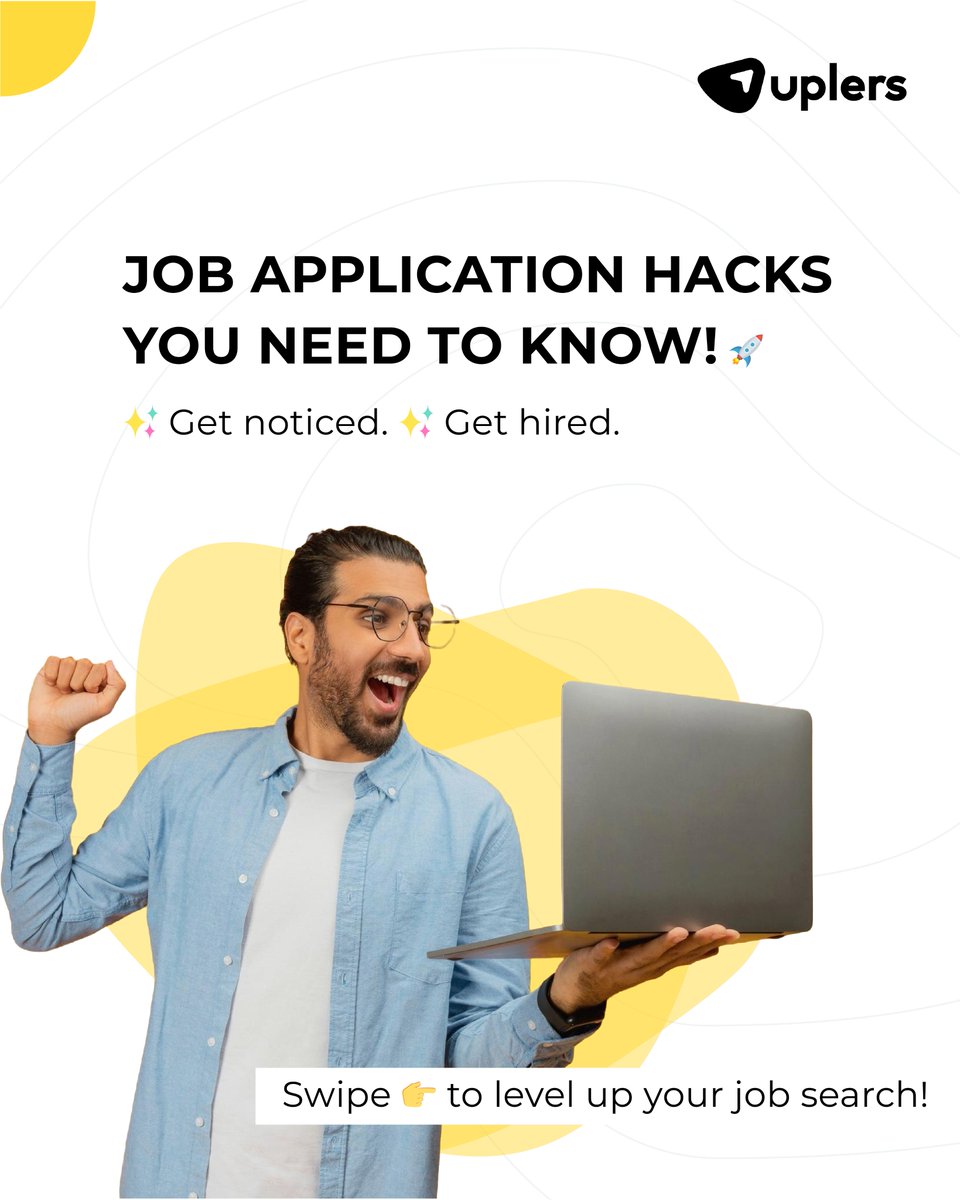 weareuplers's tweet image. Ready to land your dream job? Swipe through these Job Application Hacks to get noticed and ace your next opportunity!

✨ Drop a 🔥 in the comments if you&apos;re ready to level up your job search! 

#JobHacks #CareerSuccess #JobSearch #ATSOptimization #OnlineInterview #ResumeTips