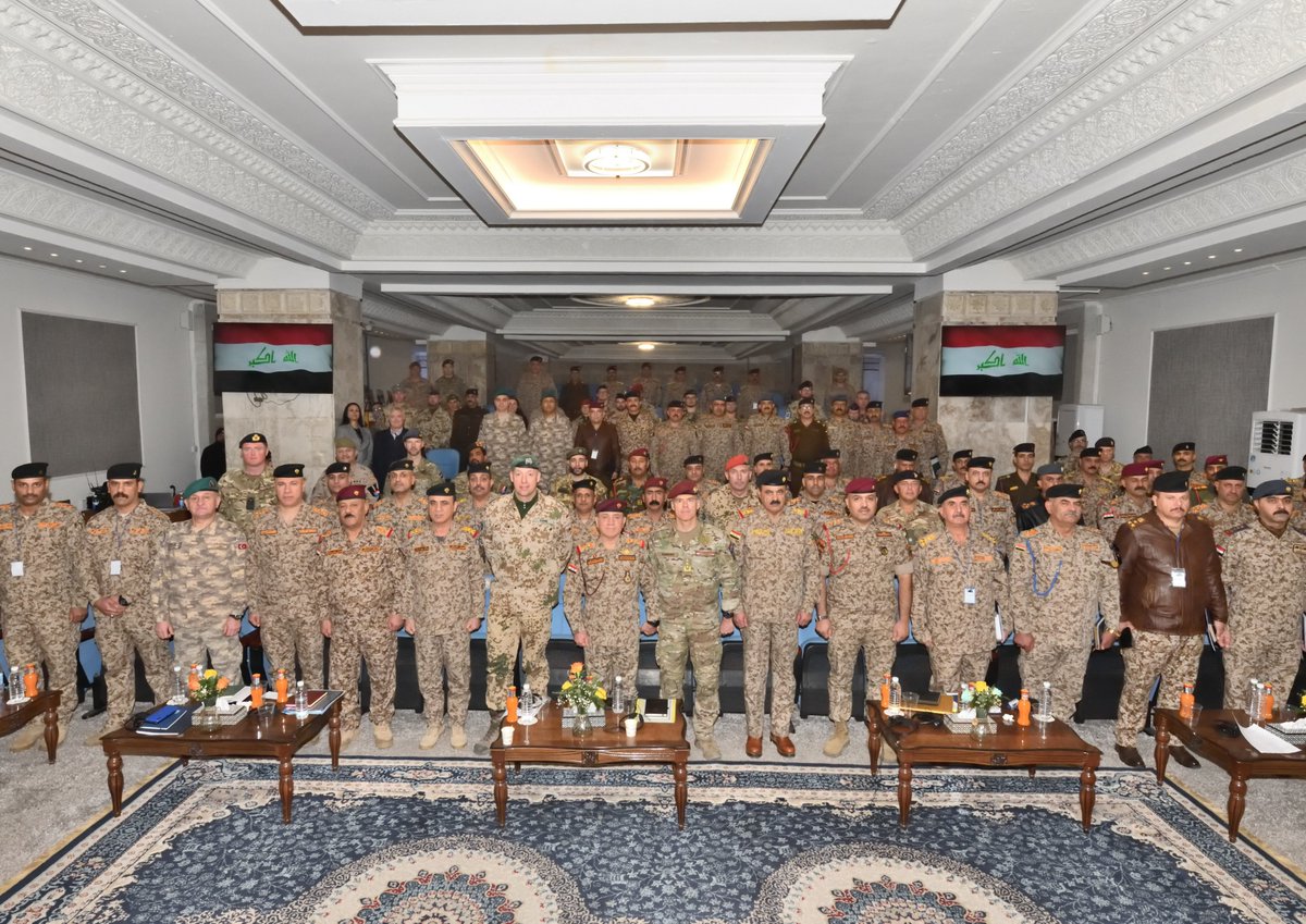 IraqNato's tweet photo. “Year 2025: The year of Training”.
The 4th School Commander´s Conference successfully took place in the morning of 18th February 2025 at the Iraqi Joint Operations Command (JOC-I) auditorium.
#workingtogether4iraq
#natomissioniraq
#WeAreNMI
#WeAreNATO
#strongertogether https://t.co/oWuXuQdhTW