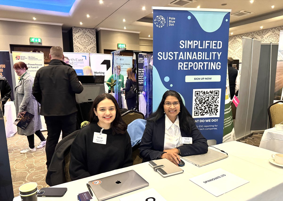 PaleBlueDotUK's tweet image. We are here at the #GetSetGreen event today! Come visit our stand to learn more about how we’re making a difference in the green economy and meet all the sustainability champions in the NorthEast. #PaleBlueDot