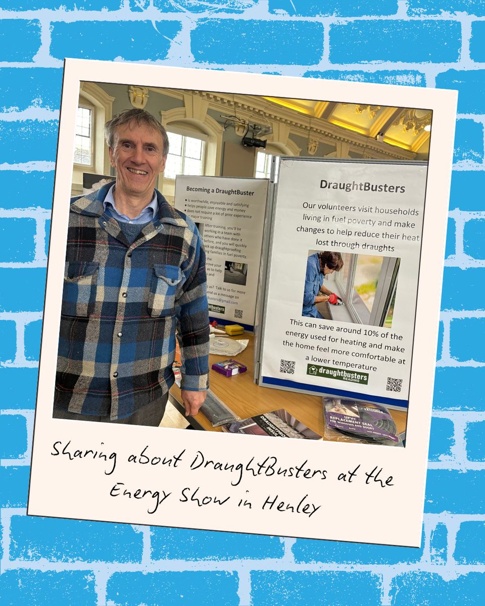 DraughtBusters Reading were at the #EnergyShow in Henley the other week, sharing about what we do, who we support and giving draughtproofing tips.
It was a free event showing how homeowners can improve their energy consumption
draughtbusters.net/about/
#draughtbusters