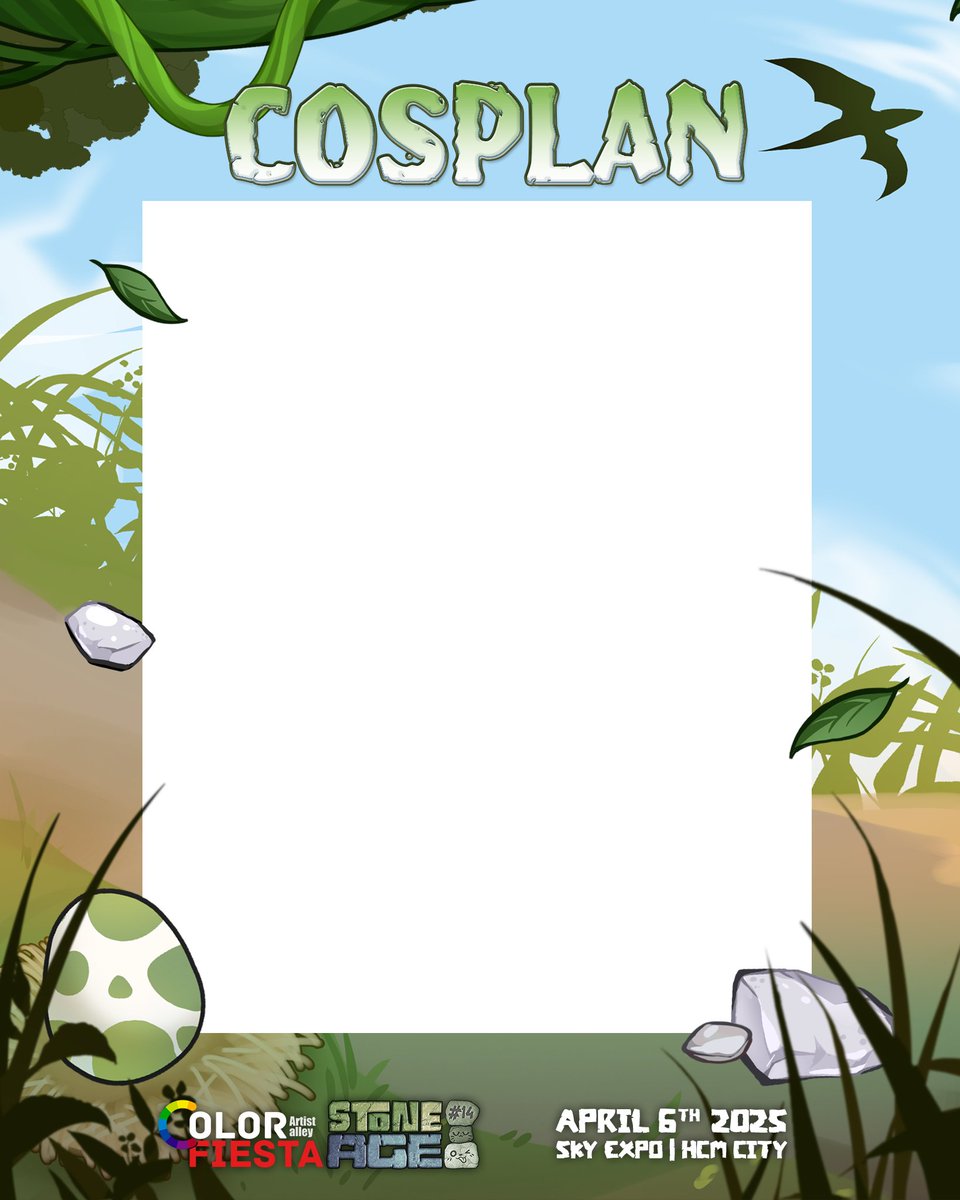 ColorFiestaVN's tweet image. 🎭 How will cave members recognize each other at the festival? Share your cosplay look for Color Fiesta: Stone Age!
drive.google.com/file/d/12TOCSm…
#cosplan #cofiss14 #colorfiesta #colorfiestastoneage
