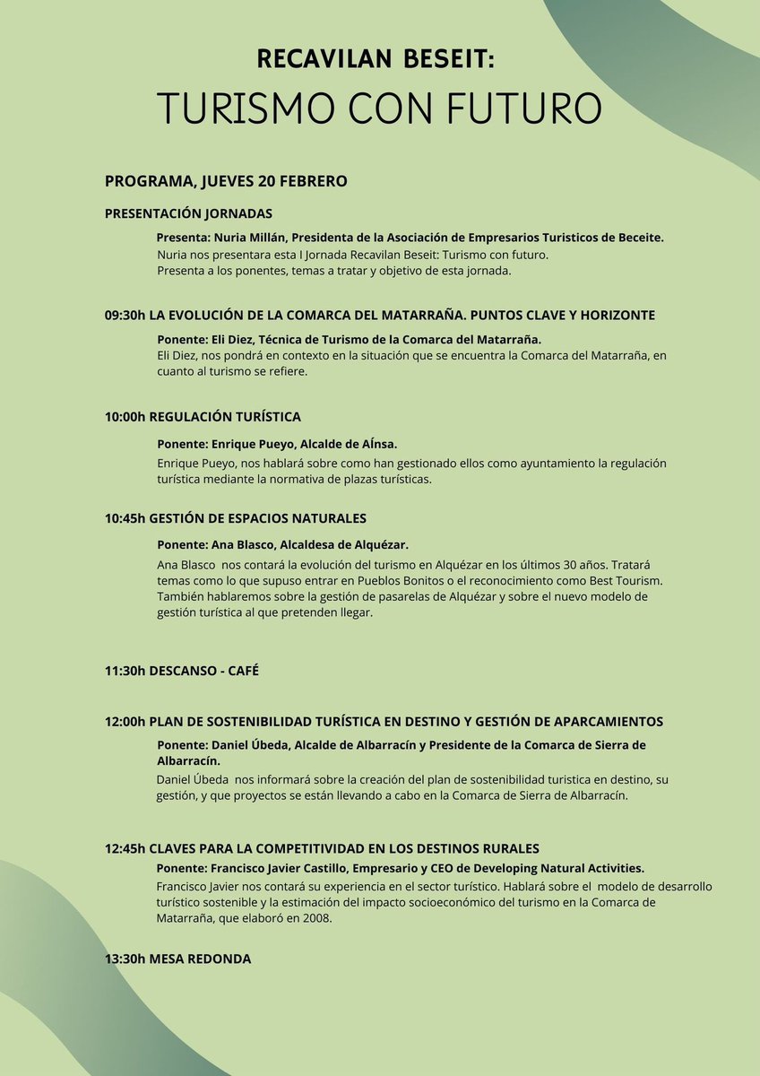 El turismo es una de las principales fuentes de desarrollo para nuestra comarca, pero solo si se gestiona de manera sostenible y planificada. Un turismo bien estructurado no solo beneficia a los negocios locales, sino que también mejora la calidad de vida de los habitantes.