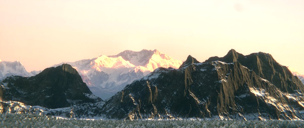 Elevate your renders to new peaks with True-Terrain 5! 🏔️ 

Our latest update is so powerful, even your grandma could make a mountain range worth bragging about. 

Created by MegaMaster333 and shared on our Discord! 

 #b3d #blender3d #geometrynodes #procedural