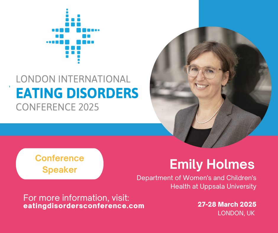 We're happy to announce Emily Holmes will be presenting at LEDC!

Emily A. Holmes, PhD, DClinPsych, is a Professor in the Department of Women's and Children's Health at Uppsala University.

Learn more 👉eatingdisordersconference.com/londoneatingdi…