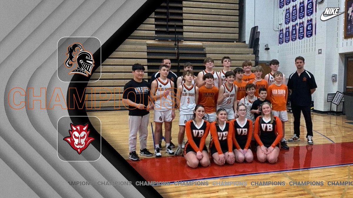 Congratulations to the Van Buren 8th Grade Boys Basketball team on their 34-29 overtime win over Arlington to cement their spot as the BVC Champions. Great seasons by both the 7th and 8th Grade Teams!
