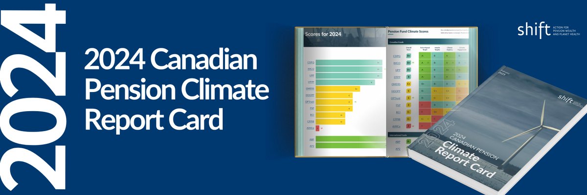 Today Shift released its annual Canadian Pension Climate Report Card, an independent benchmark for evaluating the quality, depth and credibility of climate policies for 11 of Canada’s largest pension managers, collectively managing $2.4 trillion in retirement savings.