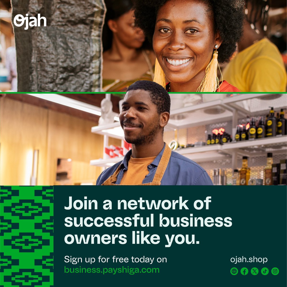 Your products are ready for the world, now let’s take them there! 

With Ojah, selling globally is seamless, hassle-free, and built for small business owners like you. 

Sign up for free at business.payshiga.com and start exporting today! 

#OjahShop #OjahByPayshiga