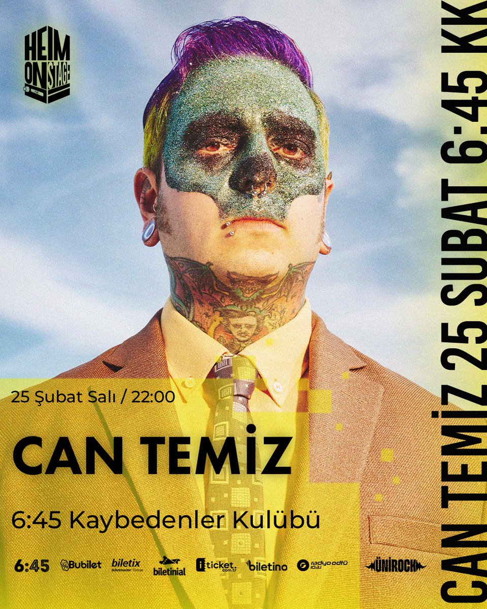 heimonstage's tweet photo. Heim iftiharla sunar:
2005’te MODEL grubunun kurucularından biri olarak başladığı müzik yolculuğu, hem Türkiye’de hem de yurt dışında yankı uyandıran Can Temiz, 25 Şubat Salı 6:45 KK Ankara’da, özgün tarzıyla unutulmaz bir geceye imza atacak! @Baycantemiz 
https://t.co/Ku7EXnlx8B https://t.co/GUb4HoT6De
