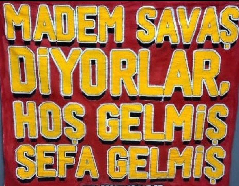 Tff başkanı madam savaş diyorsun hoş gelmiş sefa gelmiş. GALATASARAY O KOLTUĞU SANA DAR EDECEK.