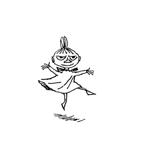 Little My, Moomins character. created Finnish author, illustrator Tove Jansson. #WomensArt