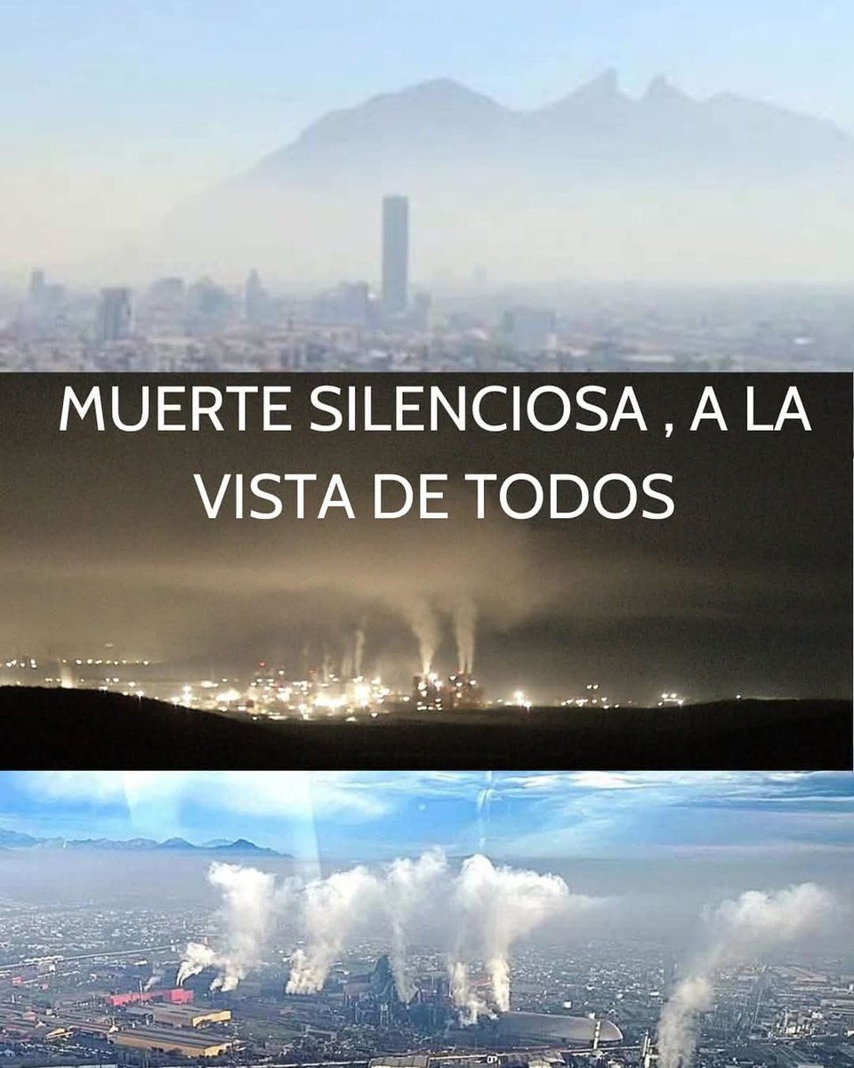 #NLNoPuedeRespirarClaudia 
Necesitamos una solución tangible y visible que reduzca las fuentes contaminantes en Monterrey.
Nos estamos enfermando. Hay personas muriendo a causa de la contaminación del aire.
<a href="/Claudiashein/">Claudia Sheinbaum Pardo</a> 
<a href="/samuel_garcias/">Samuel García</a>