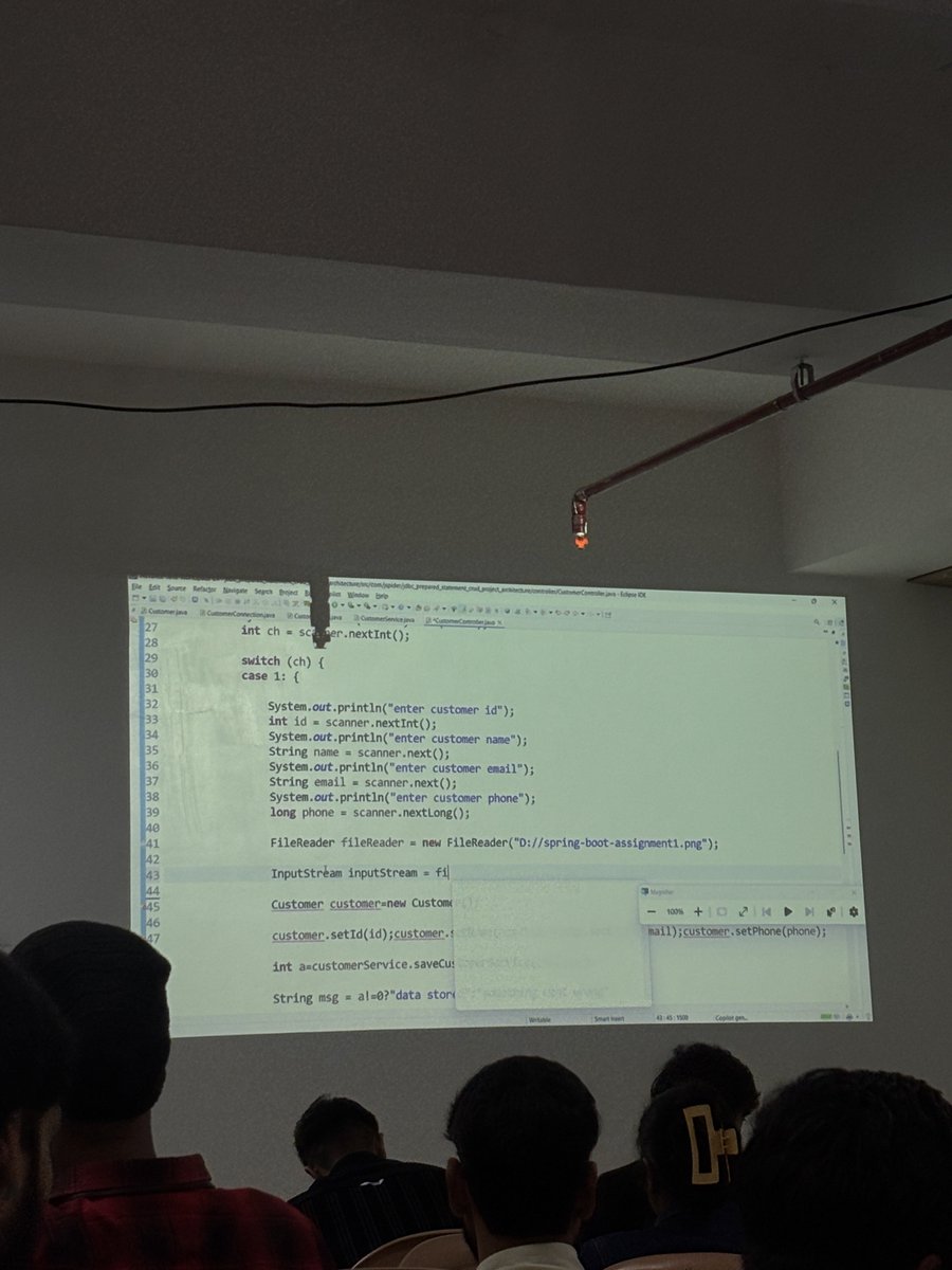 dhruvlenka's tweet image. tomorrow is the mock test so i have to recap:
- JDBI
- CRUD Operation 
- Statement: Prepared, Callable
- CRUD operations using Procedures 

have to learn about:
- File Handling

#java #backend #fullstackdev