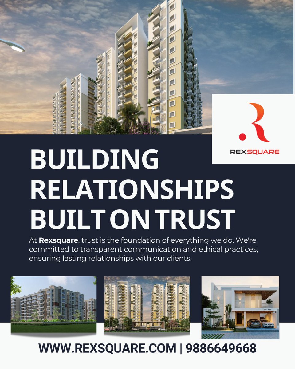 rexsquare's tweet photo. Building relationships built on trust. 🤝
At Rexsquare, transparency and ethics are our foundation.
Partner with a name you can trust.

Contact us!
https://t.co/Capd8cQGnY

#RealEstate #Trust #Integrity #Relationships #RealEstateMarketing #Rexsquare #Honesty #Ethics https://t.co/hlctvazc3O