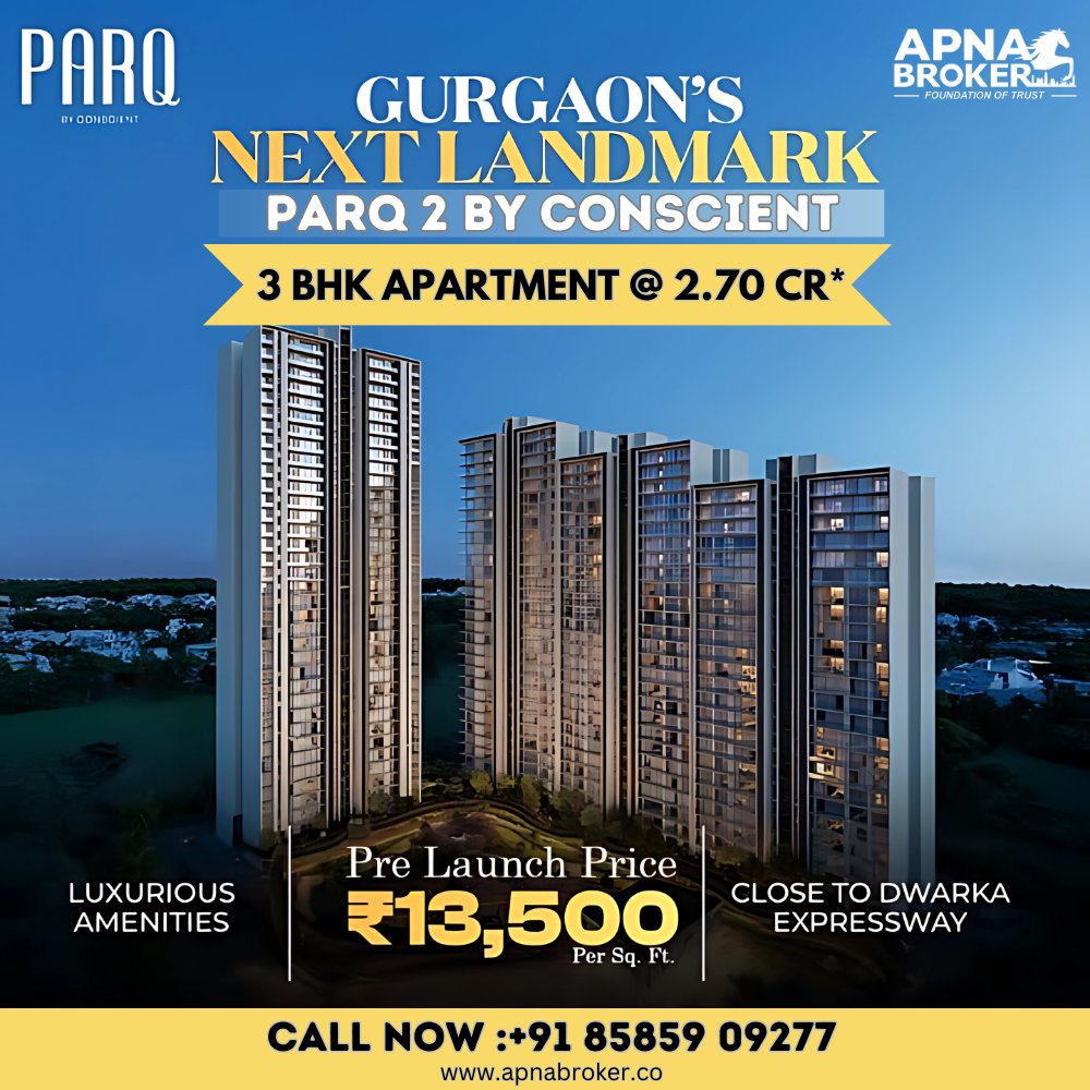 apnabroker's tweet image. ✨ Introducing Conscient Parq 2, Sector 80, Gurgaon – Luxury Living Reimagined!

Visit Website : apnabroker.co
Call Now : +91 85859 09277

#3bhk #apnabroker #conscientparq #sector80 #gurgaon #sector80gurgaon #apartment #flat #flatforsale #luxurylifestyle #luxuryhomes