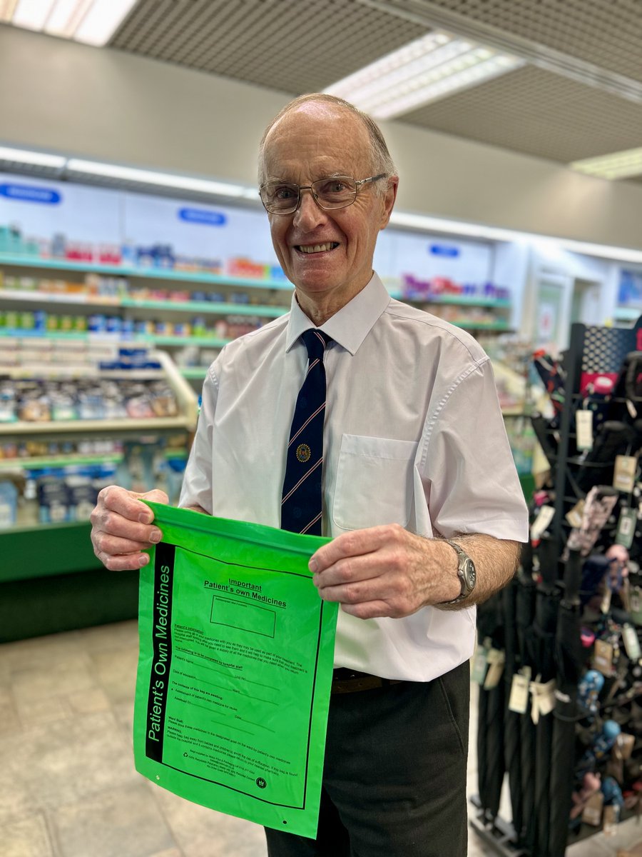 💚 What can go in a Green Bag? Your regular medicines and remedies! A Green Bag keeps them in one place, making it easier for hospital staff to support your care. You can pick one up from local pharmacies. 

nhsgrampian.org/greenbagscheme

#GreenBagReady 

<a href="/MedicineNhs/">NHS Grampian Realistic Medicine</a> <a href="/HSCAberdeen/">Aberdeen City HSCP</a>