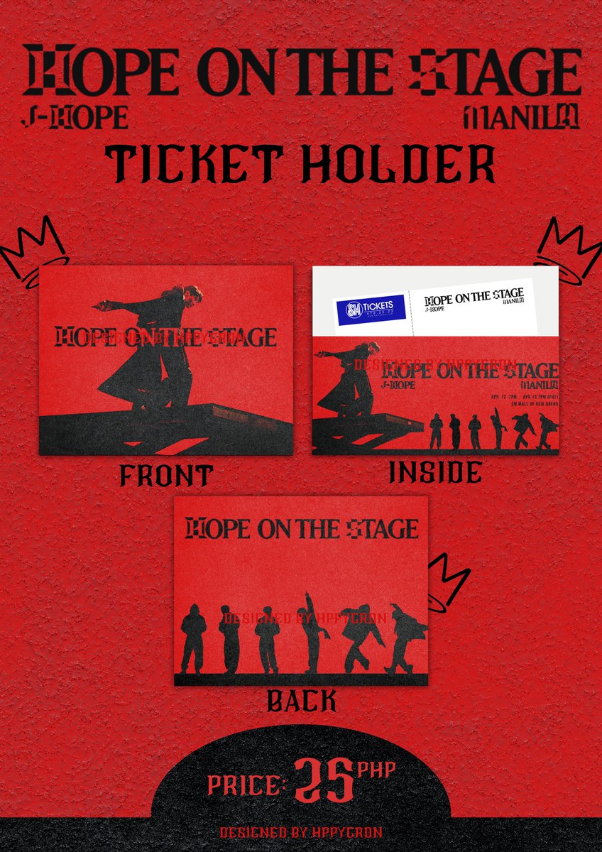 hppyprints's tweet photo. ✨ Hope On The Stage in Manila Ticket Holder! ✨ 

Perfect for keeping your ticket safe and stylish for this big event of JHOPE in MANILA! 🎟️💫

Order form 👇🏻👇🏻👇🏻
🔗 https://t.co/y5jatFq5VO

#BTS #JHOPE
#HOPE_ON_THE_STAGE_TOUR_Manila 
#Ticket_Holder https://t.co/ONpLbBGdxb