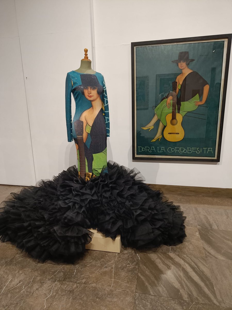 MBACordoba's tweet photo. Hoy en el @MBACordoba  el diseñador cordobés José Perea @ModaPerea nos ha sorprendido a todos con su nueva creación inspirada en la obra de @RomerodTorres  Dora la cordobesita. Os dejamos algunas imágenes https://t.co/pOJWpEzGjA
