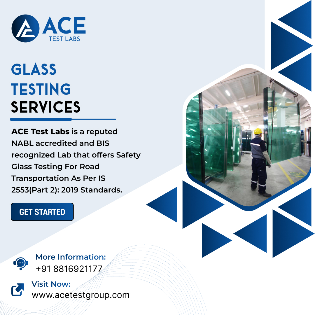 AceTestLabs's tweet image. Are you a manufacturer and need testing &amp;amp; inspection for Glass? Then your search ends here. @AceTestLabs provides safety #glasstesting services for road transportation as per IS 2553(Part 2): 2019 standards that reduce risk of harms.
☎️: +91 8816921177
🌐: acetestgroup.com