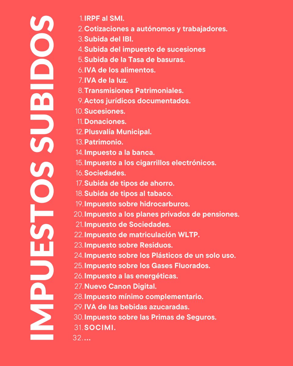 Un pequeño ejemplo de las 97 subidas de impuestos del Gobierno.

¿Quiere el resto, Sra. Montero?