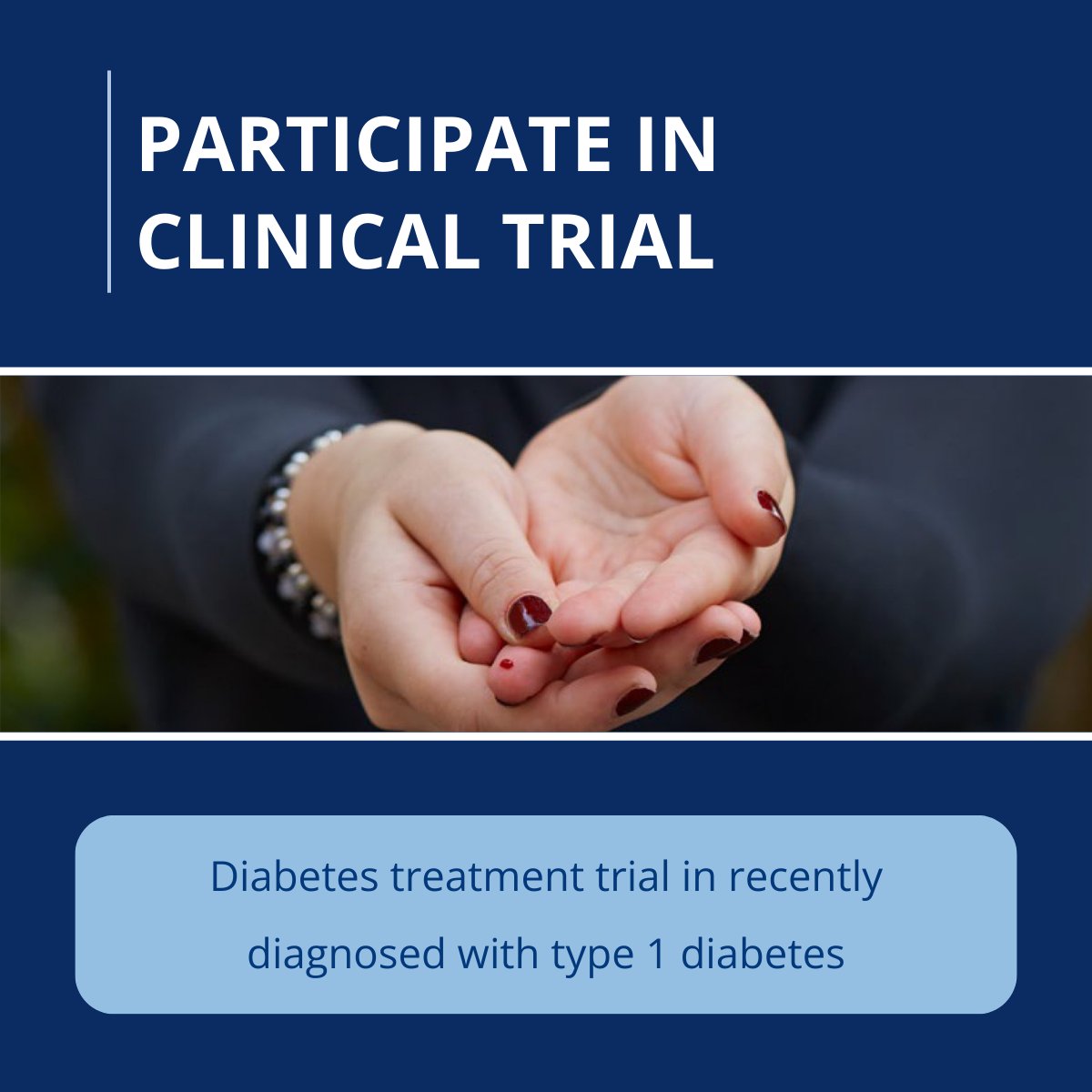Wir suchen Menschen, mit kürzlich diagnostiziertem Typ-1-Diabetes.DIAGNODE-3, eine Studie von Diamyd Medical.Sie testet eine Behandlung für Patienten mit T1D, um festzustellen,ob insulinproduzierende Zellen erhalten werden können. diagnode-3.com innodia.org/diagnode-3-tri…