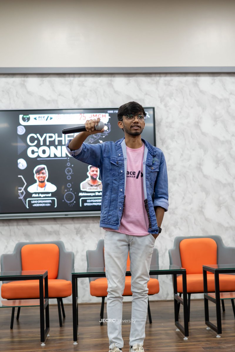 jecrcuniversity's tweet image. Bridging Innovation &amp;amp; Community! 
JU Verse X AceHack: Cypher Connect was a massive success! From AI &amp;amp; Web3 insights to exclusive hackathon selections, the road to #AceHack4.0 is officially set!

 #Hackathons #Blockchain #AI #Web3 #JECRCUniversity