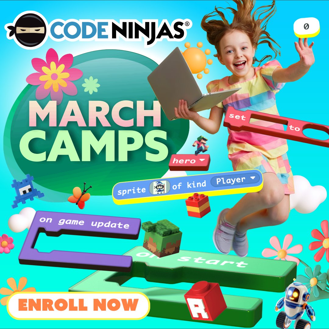 CodeNinjasWin's tweet image. Spring Break fun is calling! 📢🚀 Don’t miss your chance to save—Early Bird pricing won’t last forever!
Register now: cn.mystudio.io/e/?=Mqn8T0/368…