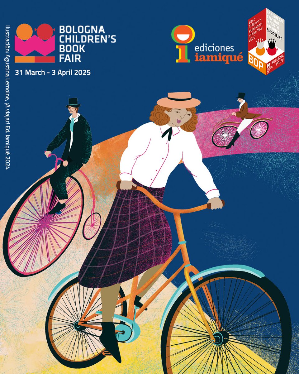 ediciones iamiqué (@_iamique_) on Twitter photo ¡Muy pronto nos encontramos en <a href="/BoChildrensBook/">Bologna Children's Book Fair</a>! ✈️Del 31/3 al 3/4 en el Stand de Argentina.
Vamos con la valija extra cargada de alegría, ya que #iamiqué es finalista del #BOP Best Children’s Publishers of the Year😃
👋Ci vediamo!
#BCBF25
📚Catálogo FR: tinyurl.com/iamiqueFR ¡Muy pronto nos encontramos en <a href="/BoChildrensBook/">Bologna Children's Book Fair</a>! ✈️Del 31/3 al 3/4 en el Stand de Argentina.
Vamos con la valija extra cargada de alegría, ya que #iamiqué es finalista del #BOP Best Children’s Publishers of the Year😃
👋Ci vediamo!
#BCBF25
📚Catálogo FR: tinyurl.com/iamiqueFR