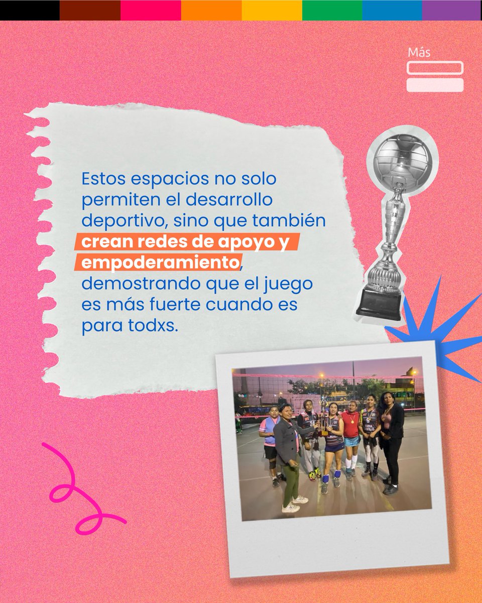 🏳️‍🌈 El deporte es para todxs. 🏳️‍⚧️ La participación de la comunidad LGBT+ en el deporte ha impulsado iniciativas y eventos que fomentan la inclusión y el respeto. Además el deporte es una forma de hacer comunidad y encontrar un lugar seguro para poder expresarse sin miedos