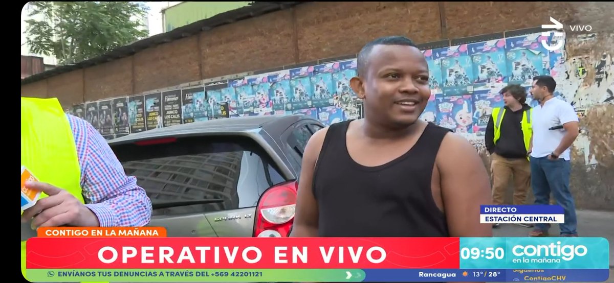 Veneco, sin célula de identidad, sin licencia y con un auto con más de 200 multas, cagao de la risa burlandose de los chilenos #ContigoCHV