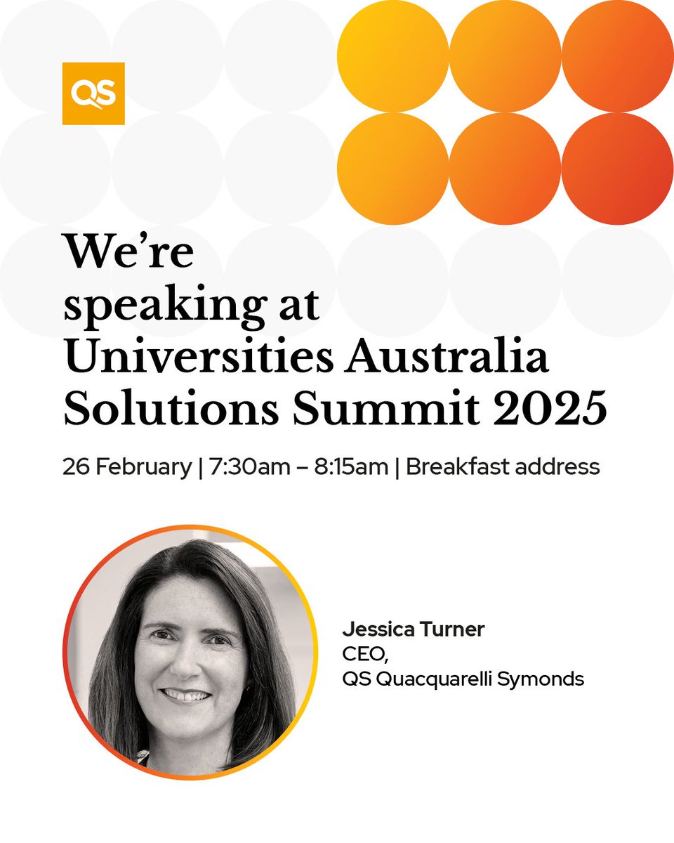 At #UASolutionsSummit25, QS CEO Jessica Turner will share QS World Future Skills Index data, analyzing national performance and offering insights on how universities can better align with the future of work.

#QSInsights