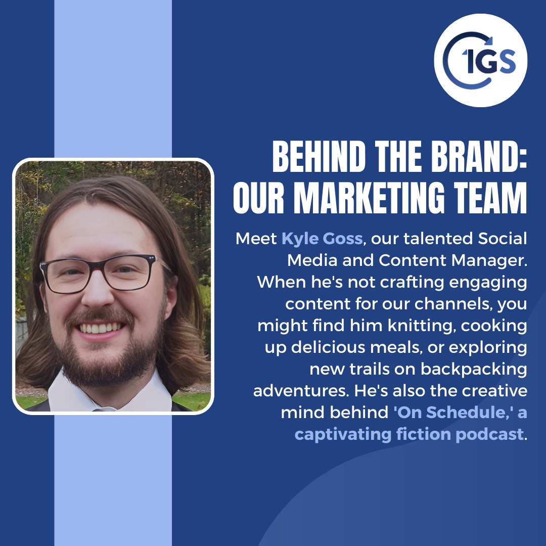 1gsagency's tweet photo. Meet Kyle Goss, the creative mind behind our content!

With a passion for strategy and innovation, he leads our social media efforts. When not crafting digital campaigns, he writes the fiction podcast On Schedule.

Outside work, he enjoys knitting, cooking, and backpacking. https://t.co/vBlVXqTgyj