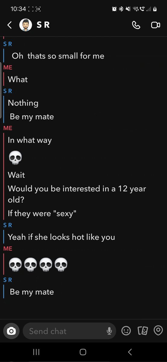 SoxMaster_'s tweet image. The Snapchat pedophiles found me😢