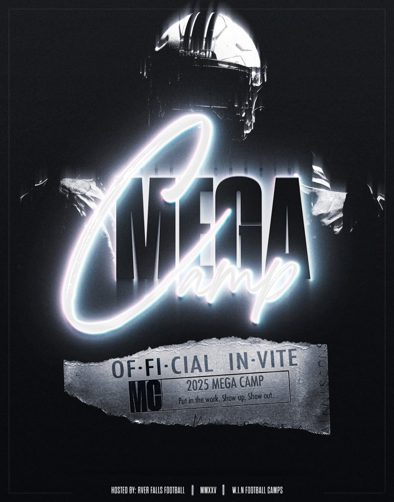 Thank you <a href="/coach_Wiss/">Jacob</a> from UW-River Falls for the Mega camp invite! Very excited to show up!  <a href="/BrentThoen/">Brent Thoen</a> <a href="/meteyard/">yard88</a>