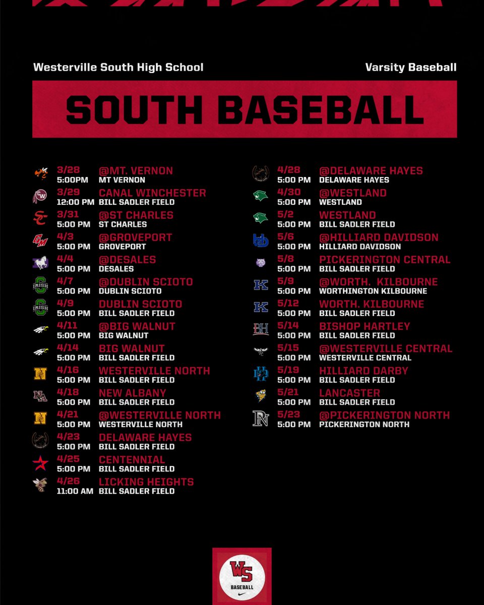 Westerville South Baseball tweet media