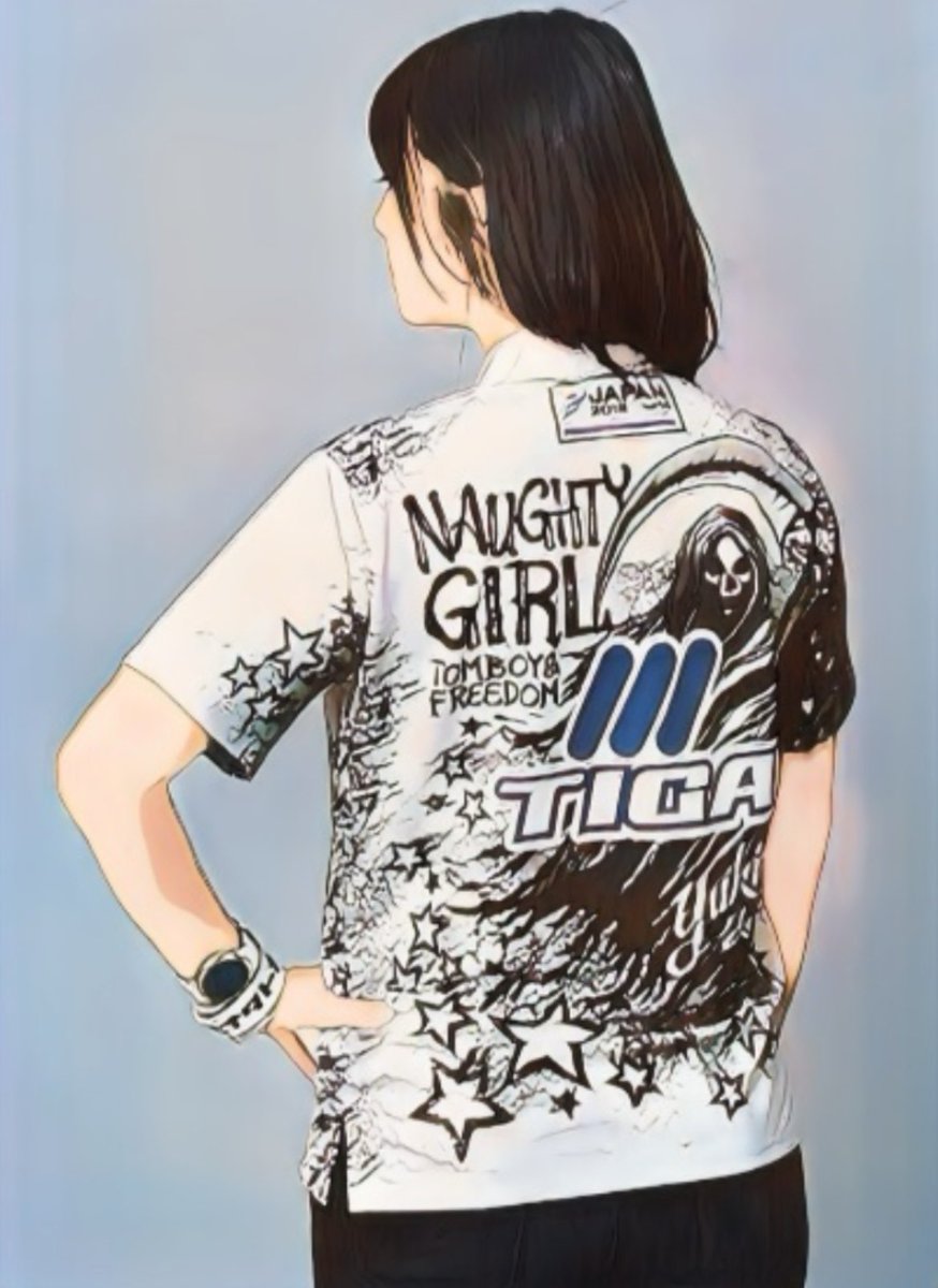 坂口優希恵 選手を絵画化してみました！手描きでは無いですけど(￣∇￣)