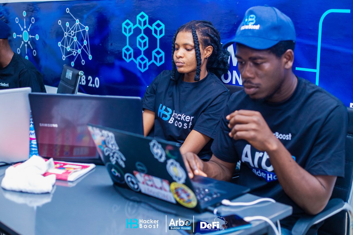 defiafrica's tweet photo. Day4 of the HackerBoost Arb-Builder-House Hackathon is all about brainstorming, project ideas reshaping and continous building. 

We are shipping talents and cooking something huge here!!
@arbitrum
@SEEDGov
@Sovereignfront
@kwekutech https://t.co/BJcUfhWsmo