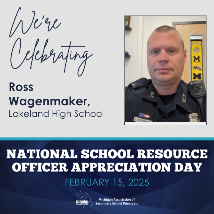 LakelandLHS's tweet photo. Thank you WLPD Det. Ross Wagonmaker for all you do for Lakeland High School! #MASSP #WLPD #HVSProud https://t.co/5XGeIdOxZY