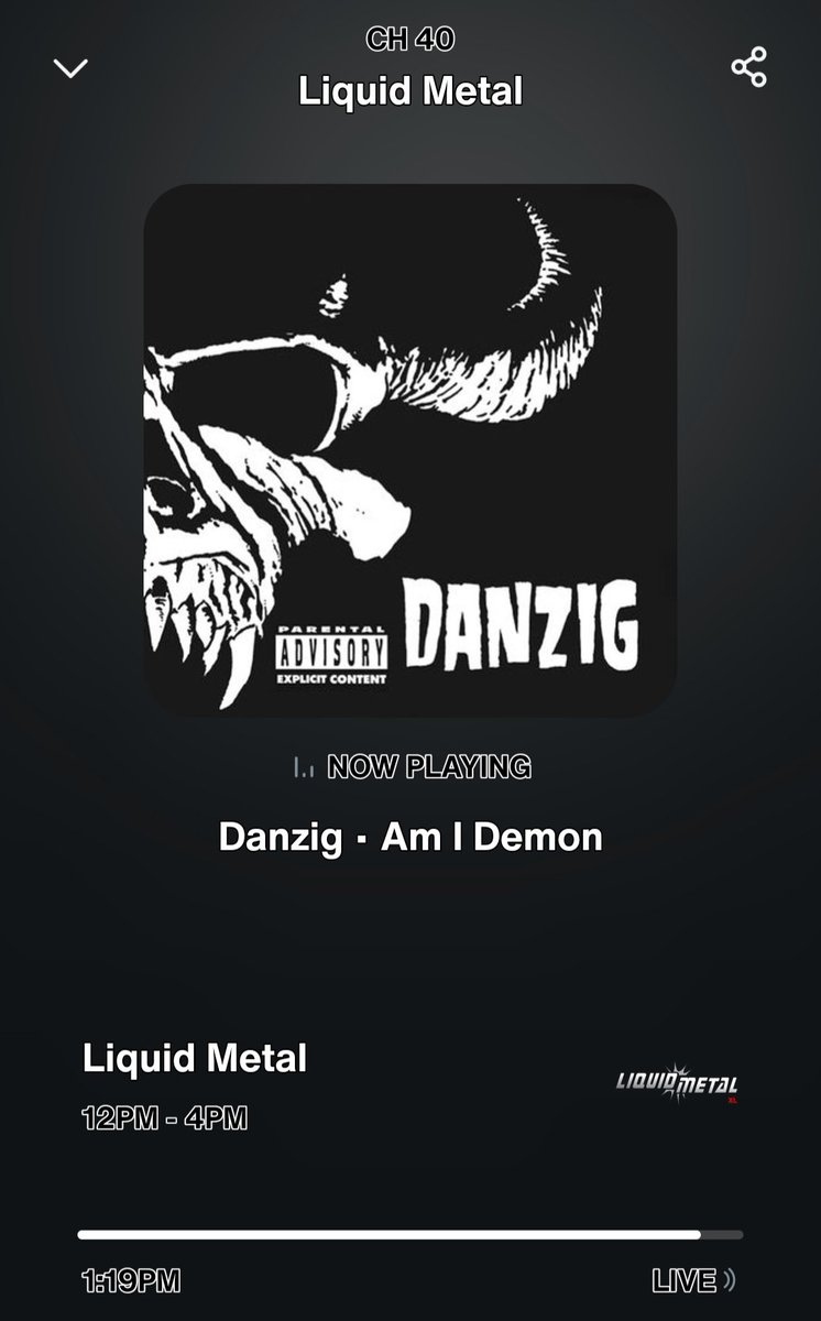 My favorite Danzig song. How did you know Liquid Metal?!?
<a href="/fnliquidmetal/">SiriusXM Liquid Metal</a> 
<a href="/ShawnTheButcher/">Shawn</a> 
<a href="/josemangin/">Jose "Metal Ambassador" Mangin</a>
