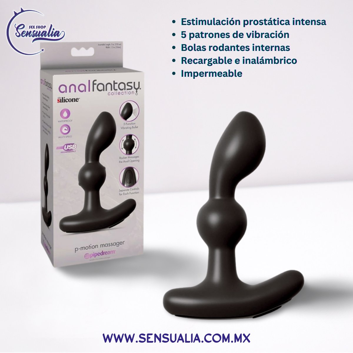 SensualiaShop's tweet photo. P-MOTION MASSAGER 💥

Explora el placer más intenso con el masajeador de próstata P-Motion. Con 5 patrones de vibración y bolas rodantes para una estimulación única. ¡Tu mejor orgasmo está a un clic de distancia!

🔗 Consíguelo aquí: https://t.co/cBF3BNbuLQ

#Sensualia #SexShop https://t.co/m1gAcoE9ky