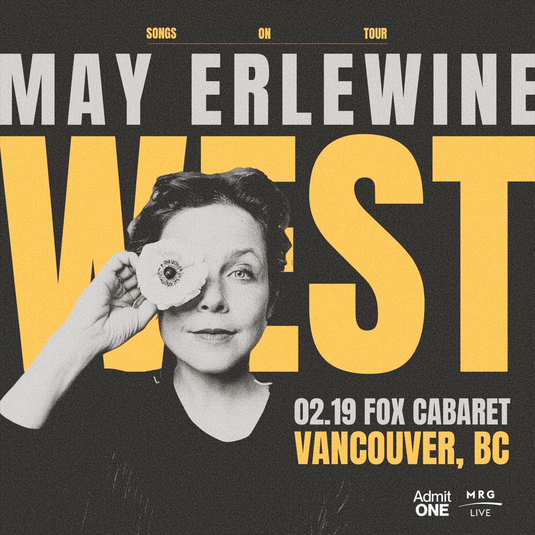 Tonight, MRG Live presents May Erlewine!

Doors 7pm
Tickets: buff.ly/430MPpG