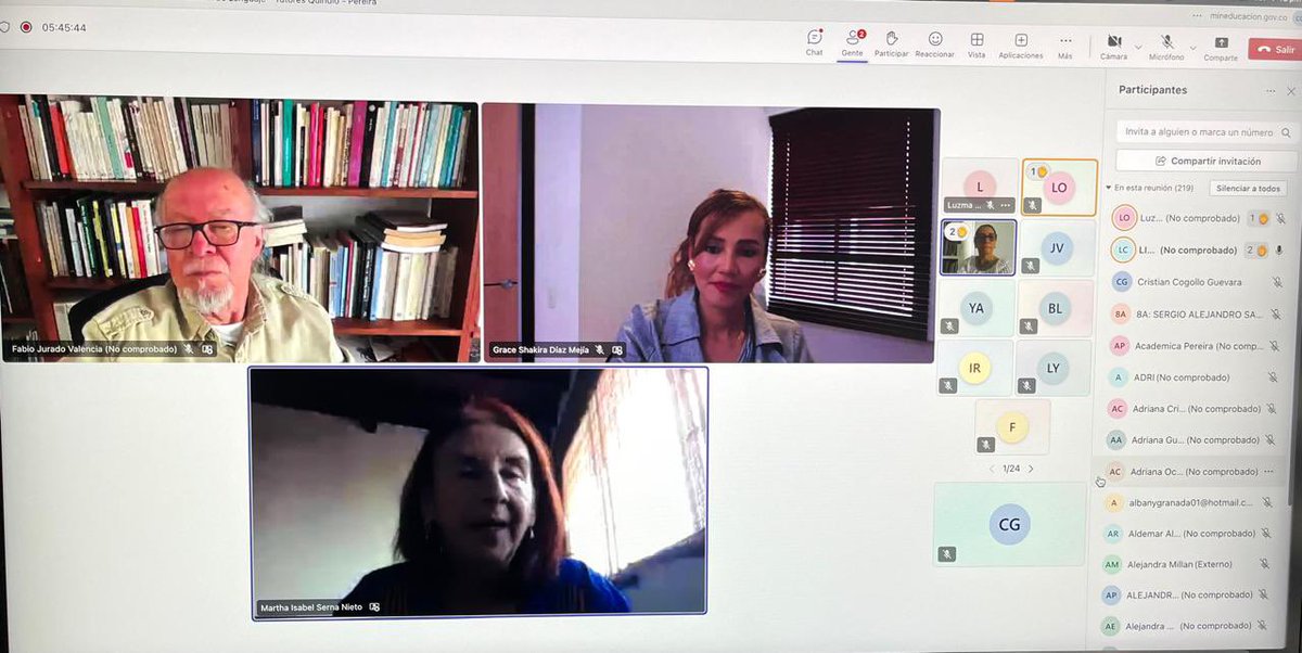 Daz4Grace's tweet photo. @Mineducacion El conversatorio entre los integrantes de la Red Nacional de Lenguaje y el equipo de tutores del Eje Cafetero reafirma el poder transformador del lenguaje: pensar, cuestionar y crear.📖🖋️ https://t.co/Rvex14bbYt